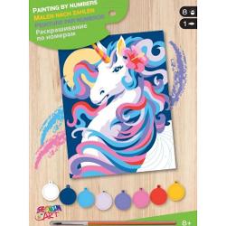 Set de pictura pe numere Unicorn 24x33 cm SQ2002