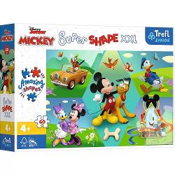 Puzzle Trefl Primo Super Shape XXL 60 Disney Mickey Amuzantul 50014