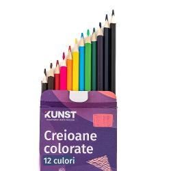 Creioane colorate KUNST, 12 culori la set A40179