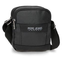 Geanta umar 2 compartimente, Pepe Jeans Paxton, negru, 12x15x3.5 cm 78351.21