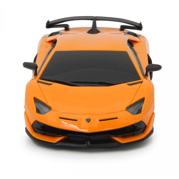 Masina Cu Telecomanda Lamborghini Aventador Svj Portocaliu Cu Scara 1 La 24  Ras96100_Portocaliu - - Libraria CLB